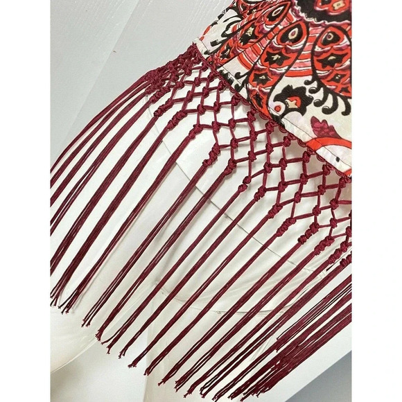 Michael Kors short sleeve boho cropped top shirt - Picture 4 of 6